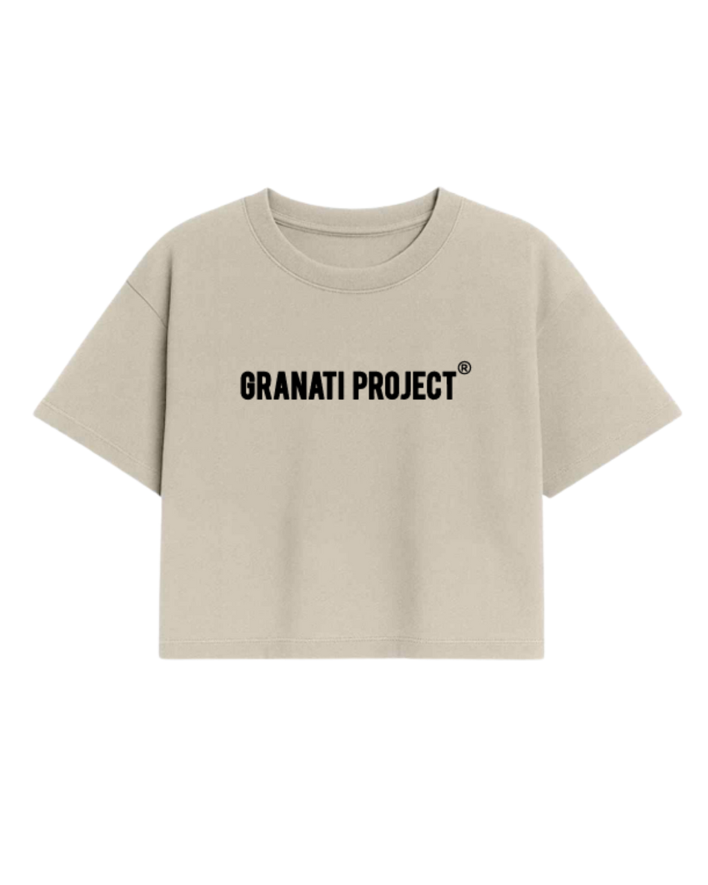 CAMISETA GP CROPPED BEIGE ORIGINS EDITION MUJER
