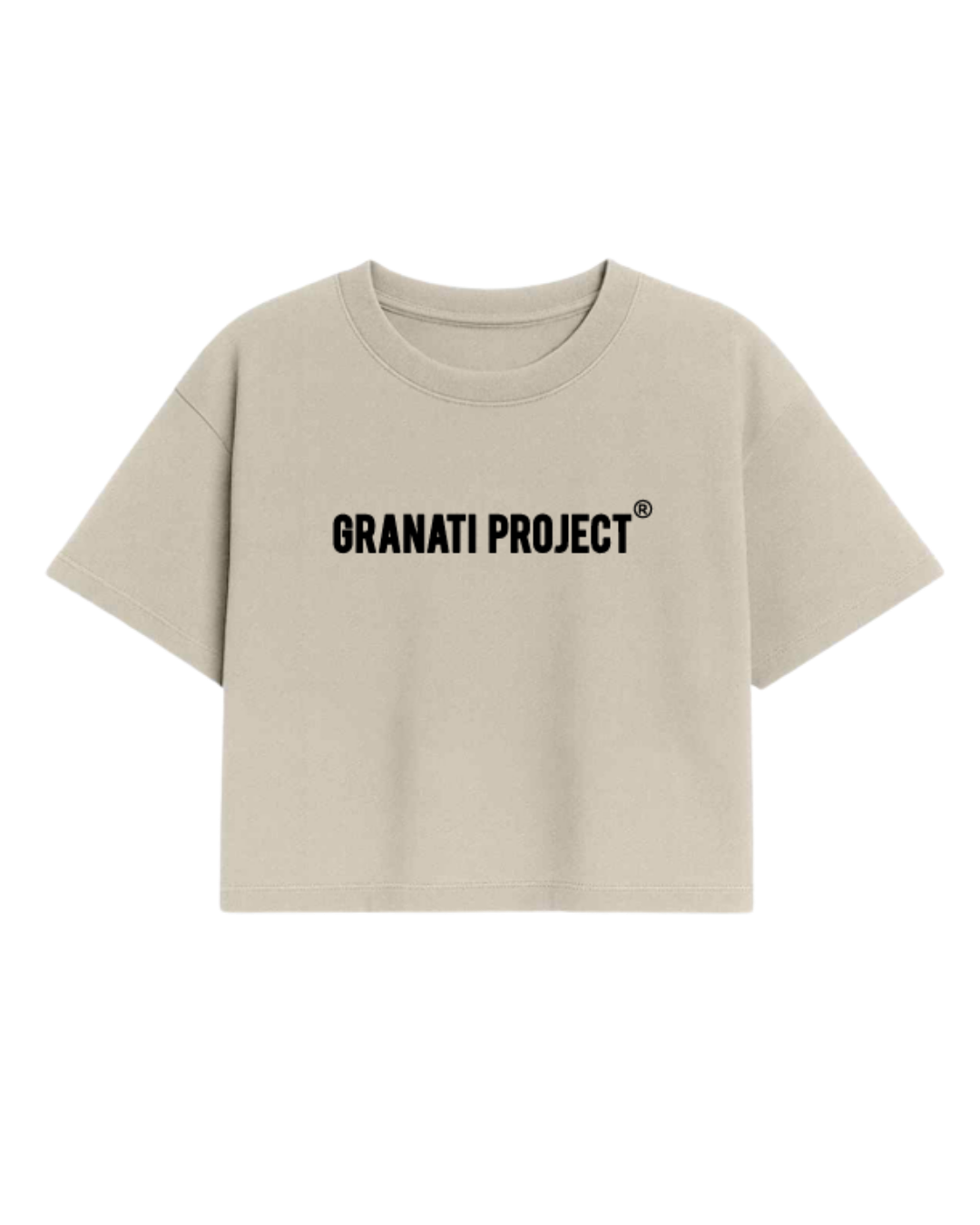 CAMISETA GP CROPPED BEIGE ORIGINS EDITION MUJER