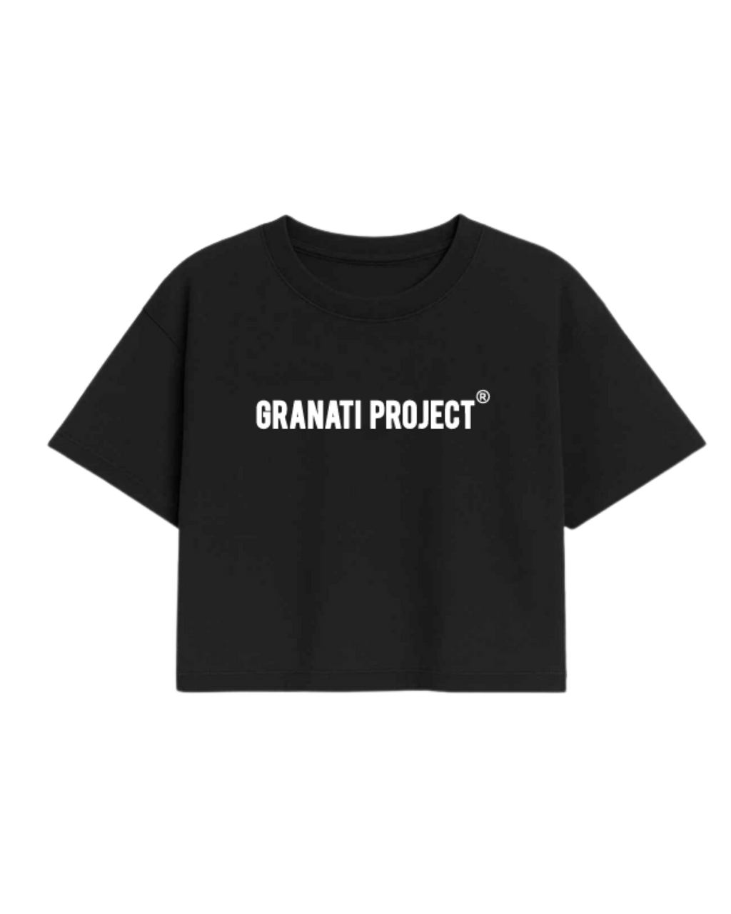 CAMISETA GP CROPPED NEGRA ORIGINS EDITION MUJER