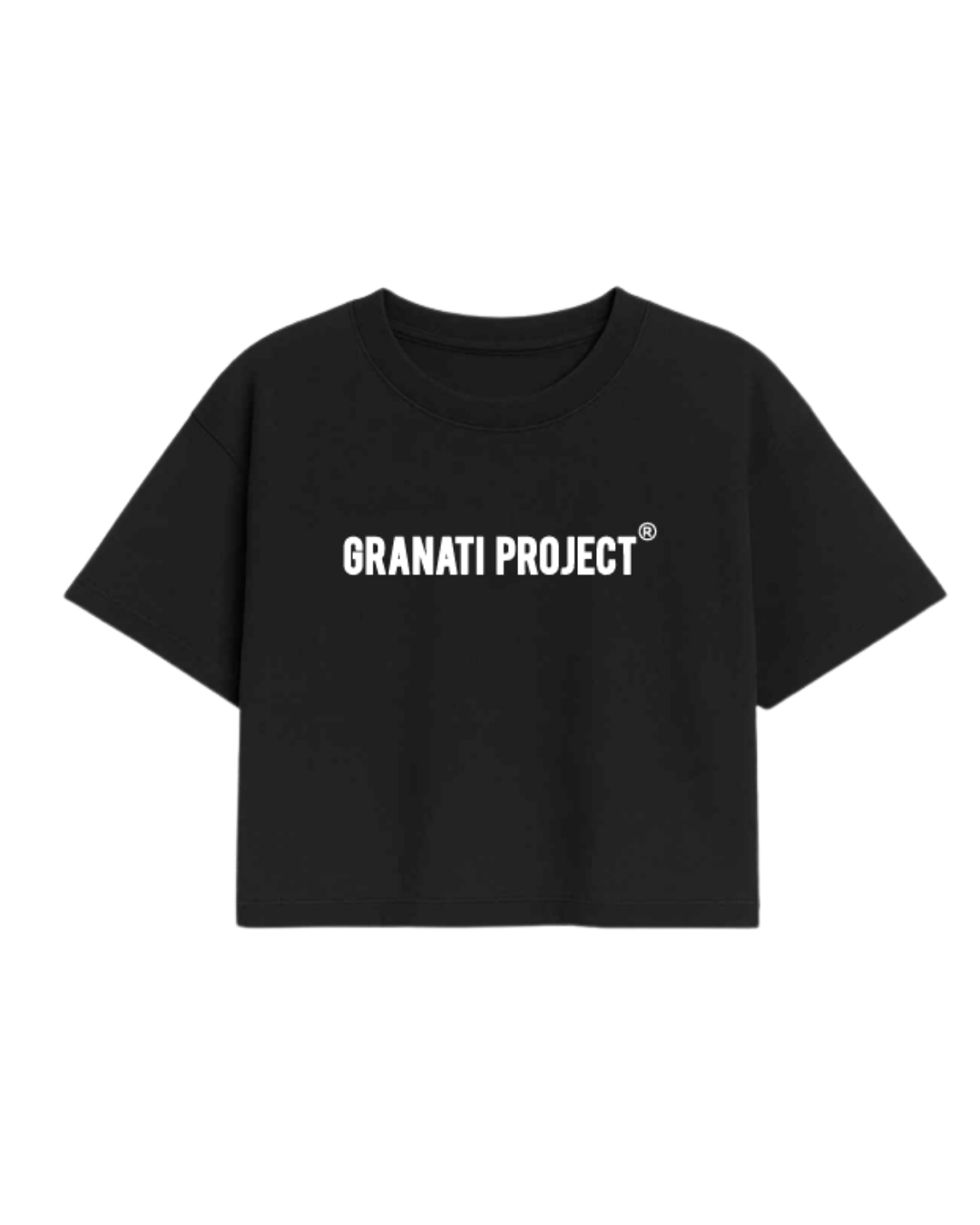 CAMISETA GP CROPPED NEGRA ORIGINS EDITION MUJER