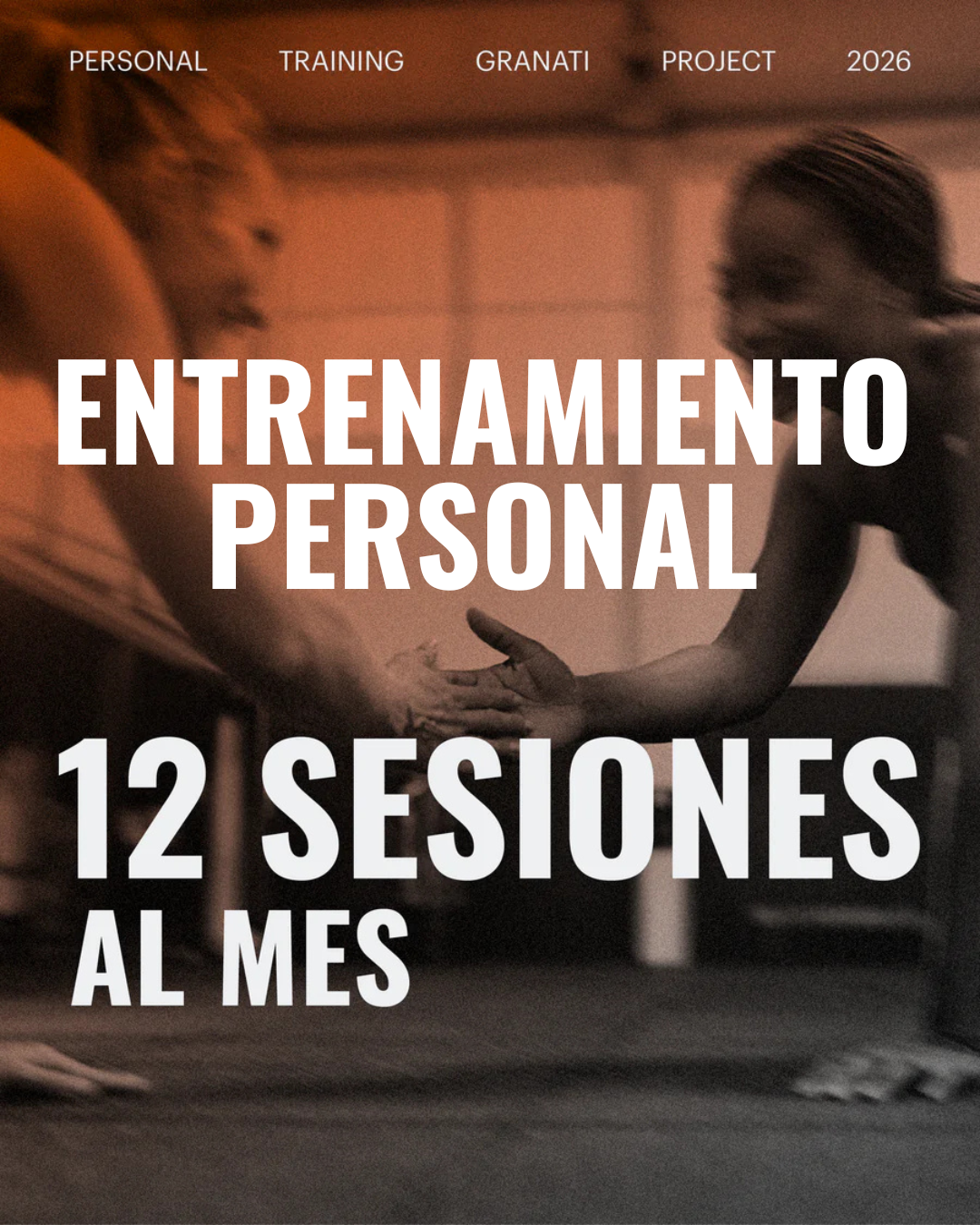 ENTRENAMIENTO PERSONAL 12 Sesiones /Mes