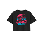 CAMISETA GP CROPPED NEGRA MIAMI EDITION MUJER