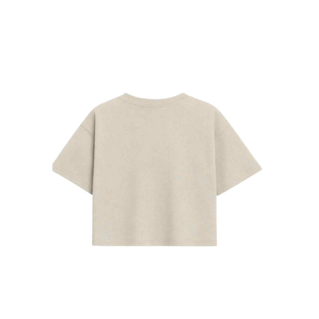 CAMISETA GP CROPPED BEIGE ORIGINS EDITION MUJER