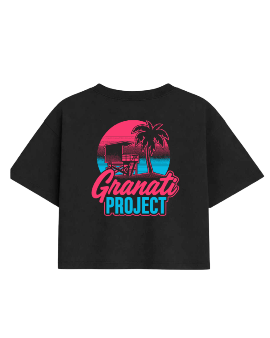 CAMISETA GP CROPPED NEGRA MIAMI EDITION MUJER