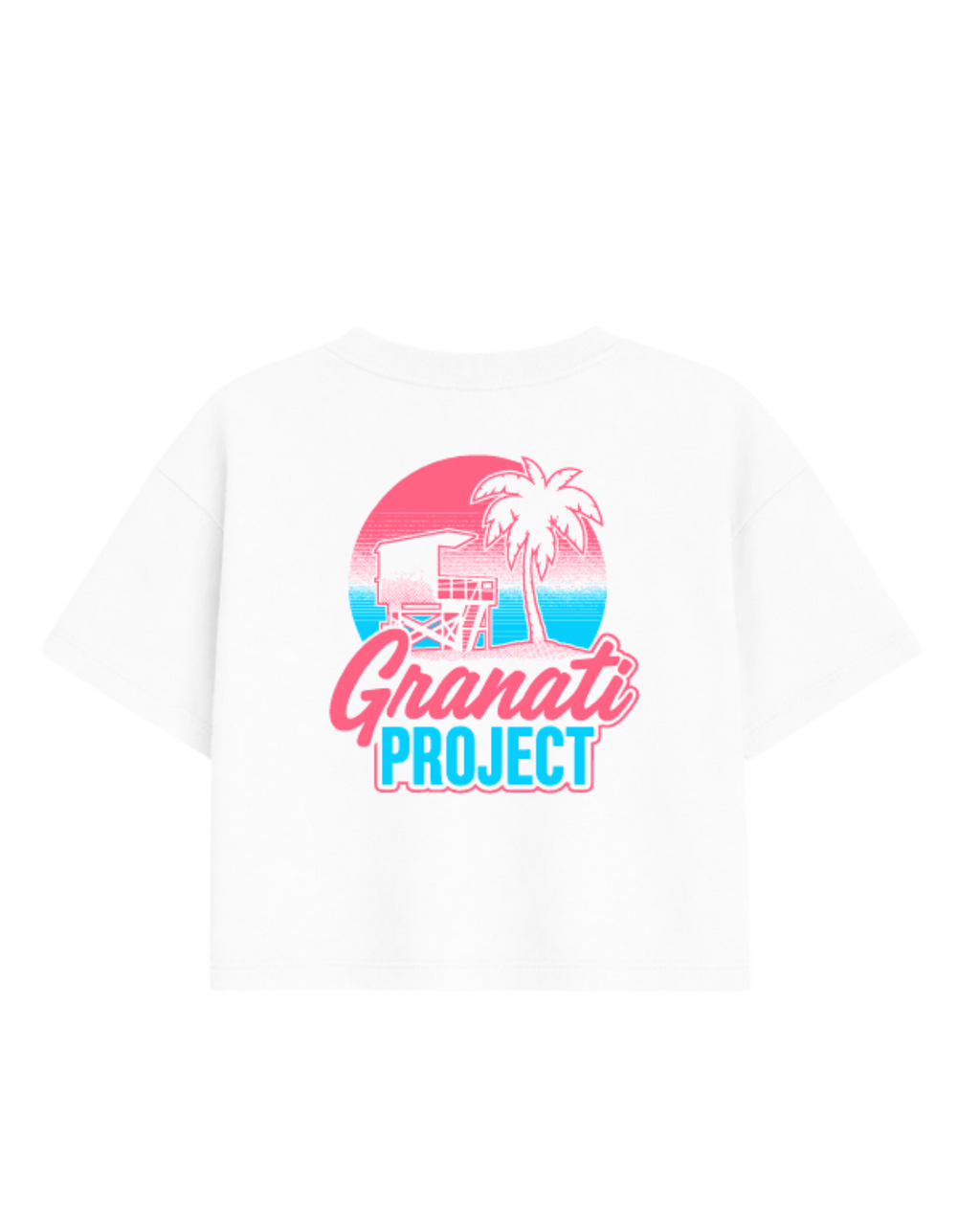 CAMISETA GP CROPPED BLANCA MIAMI EDITION MUJER
