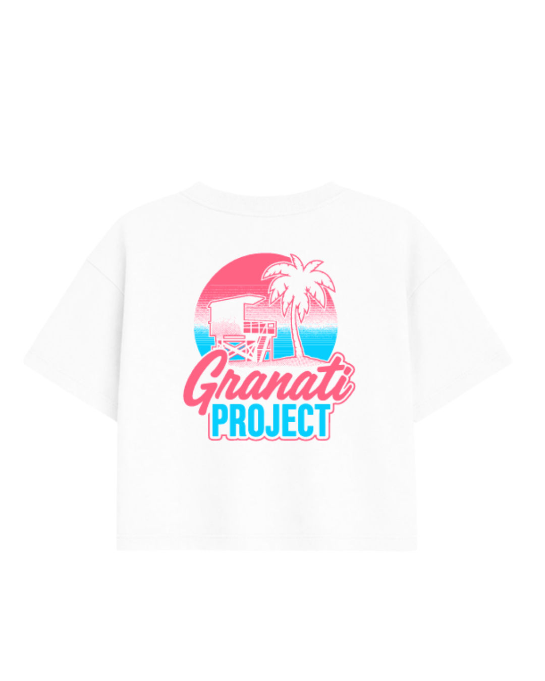 CAMISETA GP CROPPED BLANCA MIAMI EDITION MUJER