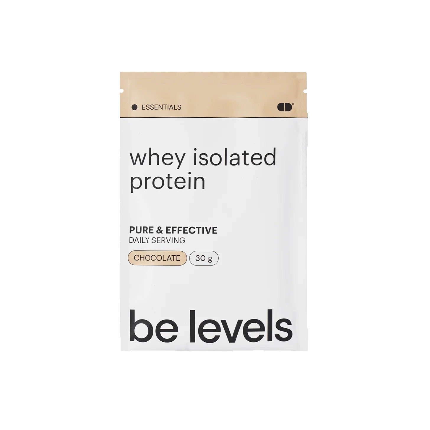 BE LEVELS - WHEY ISOLATED PROTEIN CHOCOLATE MONODOSIS