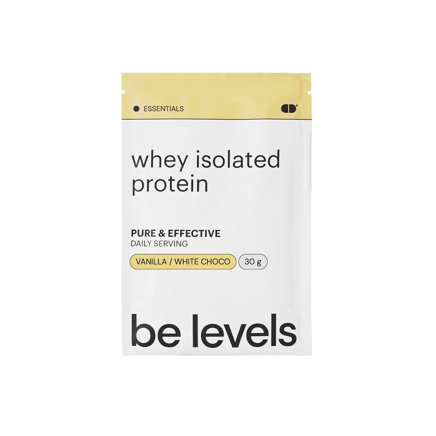 BE LEVELS - WHEY ISOLATED PROTEIN VAINILLA MONODOSIS