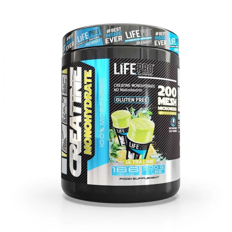 LIFE PRO CREATINE MONOHYDRATE 200 MESH ULTRA LIME