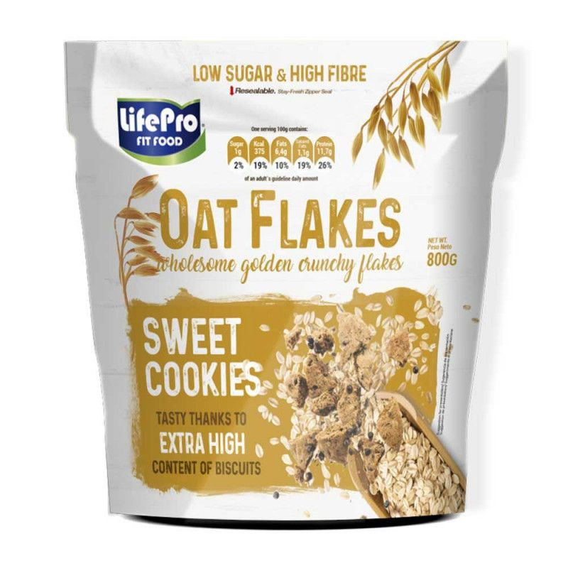 LIFE PRO FIT FOOD COPOS DE AVENA 800gr COOKIES