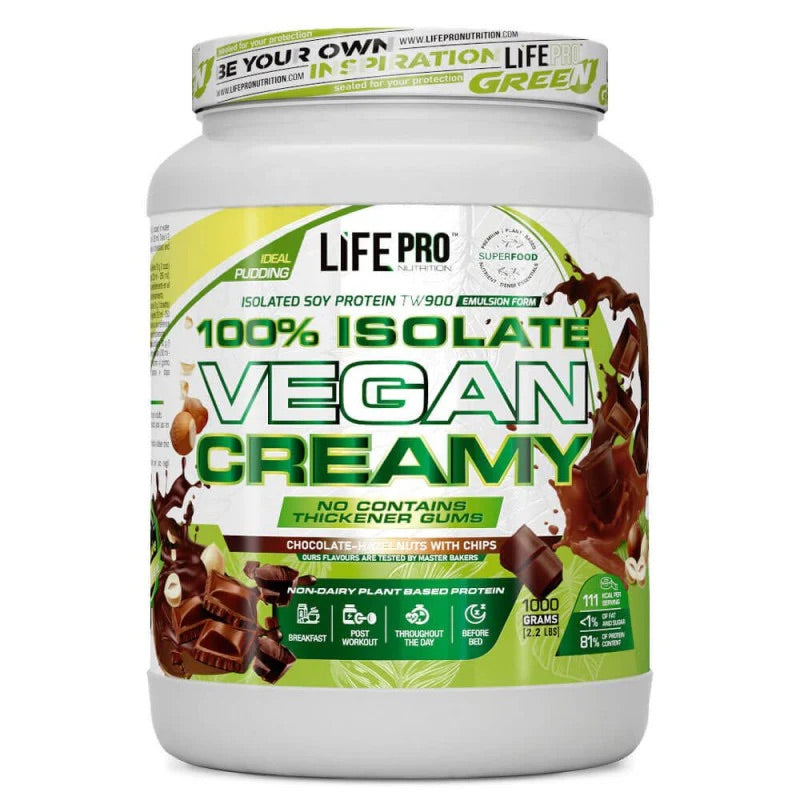 LIFE PRO ISOLATE VEGAN CHOCO HAZELNUT CHIPS 1Kg.