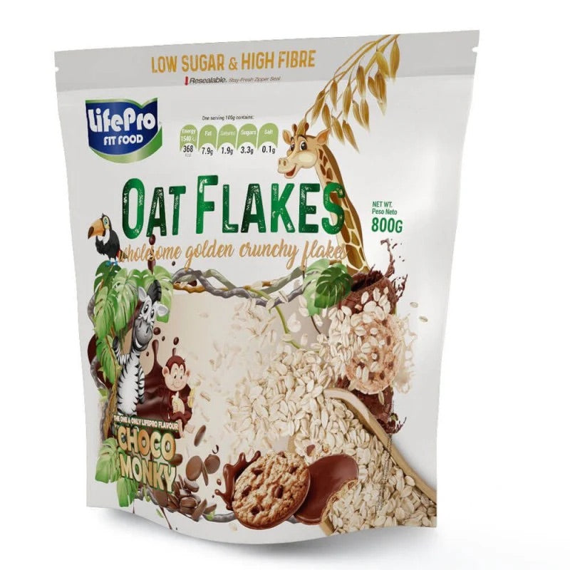 LIFE PRO COPOS DE AVENA 800gr COOKIES